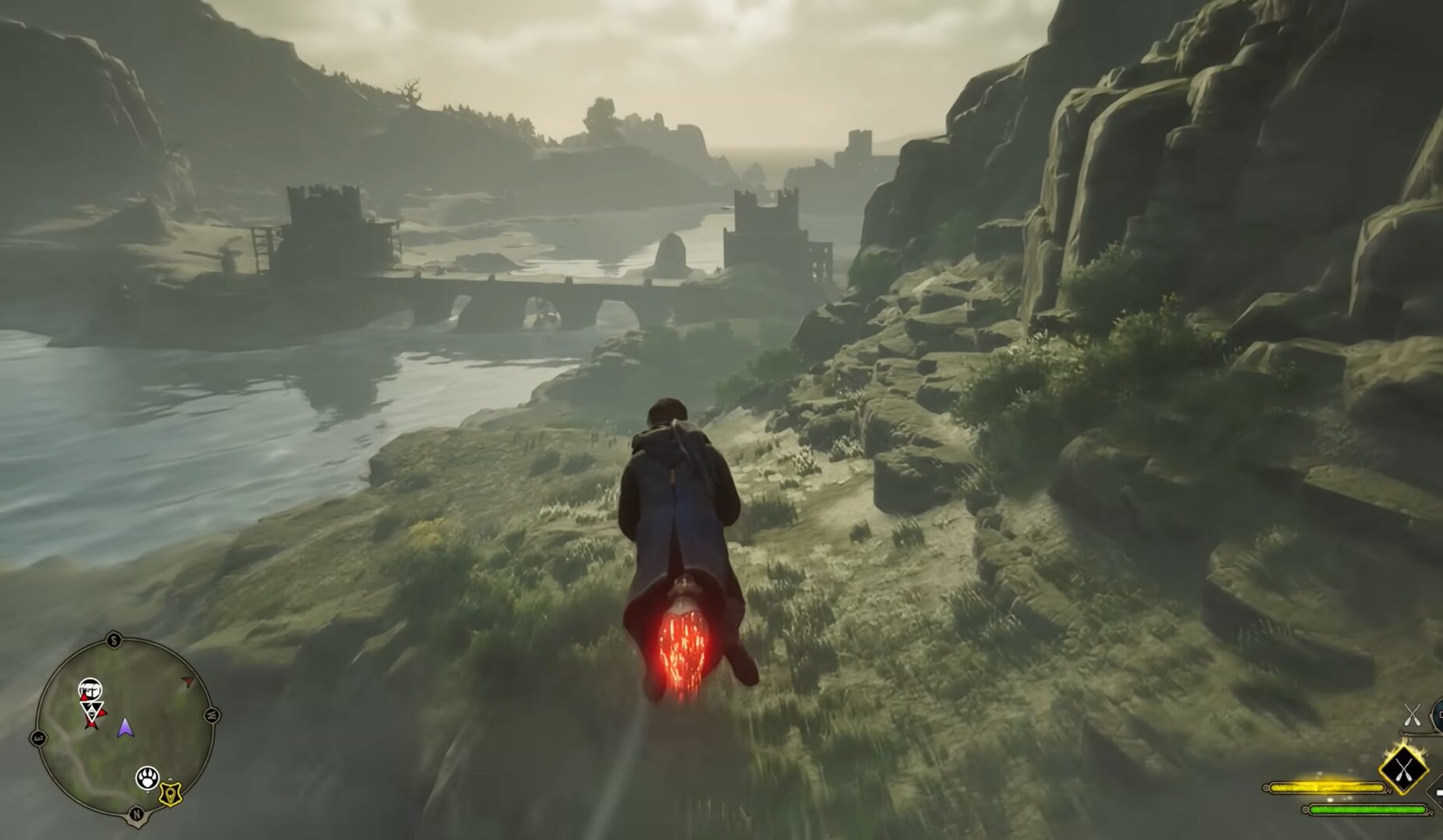 Flying on Nimbus in Harry Potter