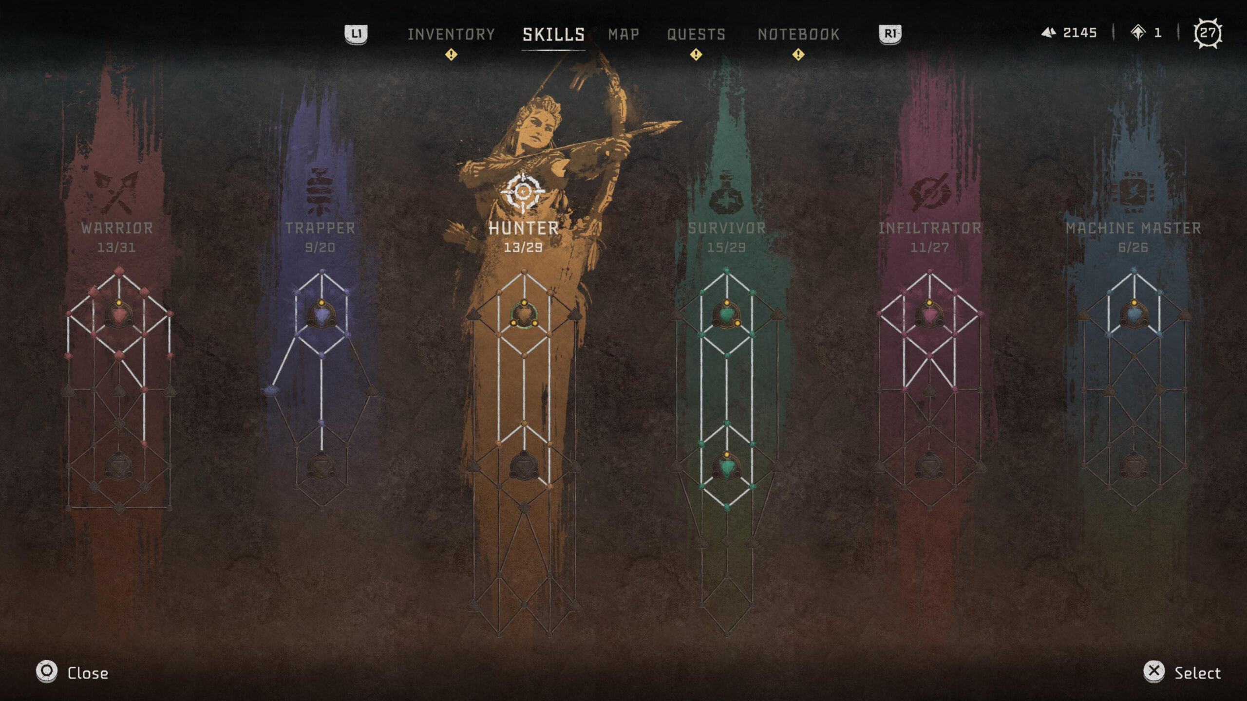 Horizon Forbidden West Skill Tree