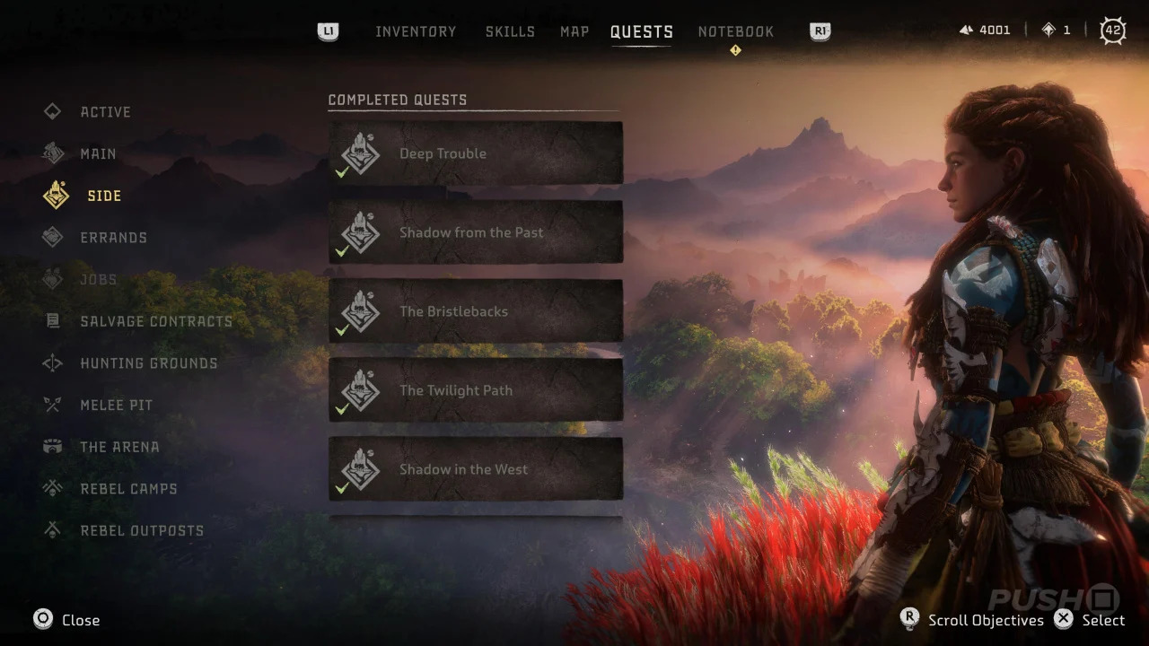 Horizon Forbidden West Side Quests