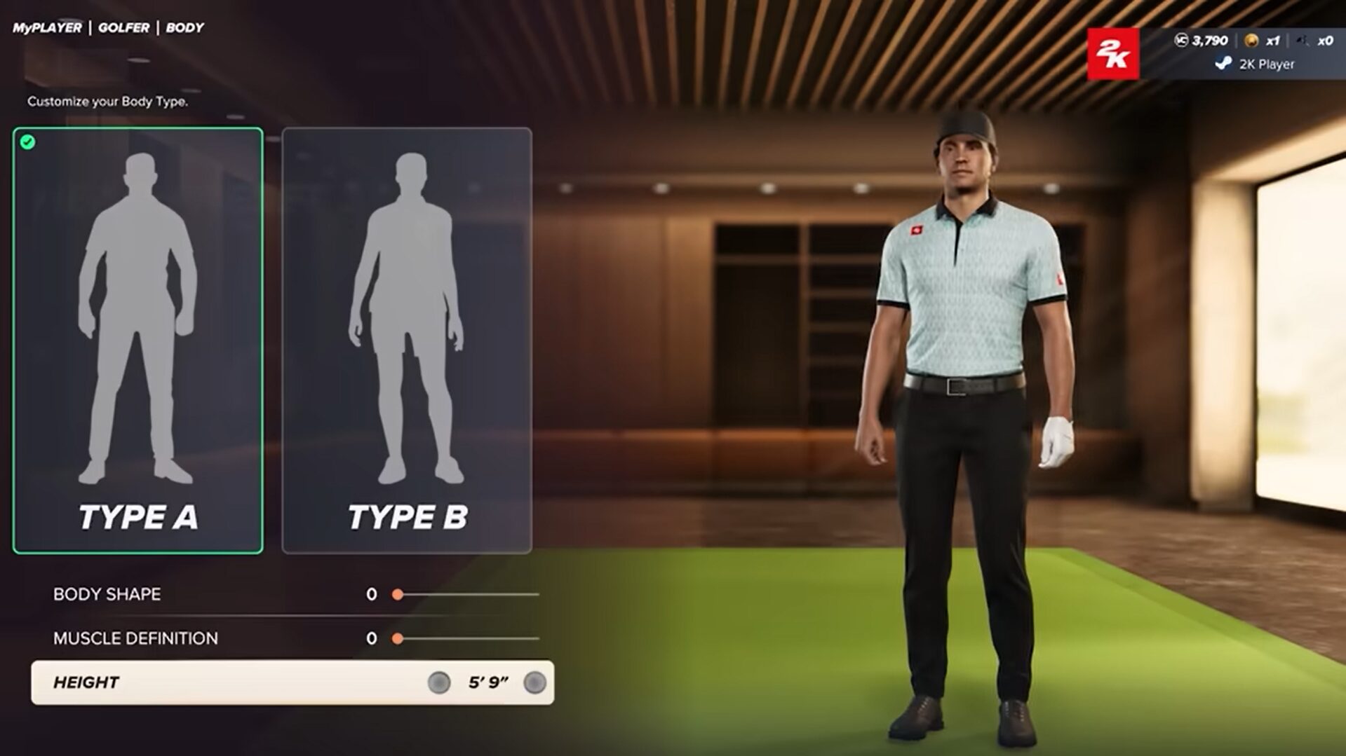 Customize MyPlayer in PGA Tour 2K25