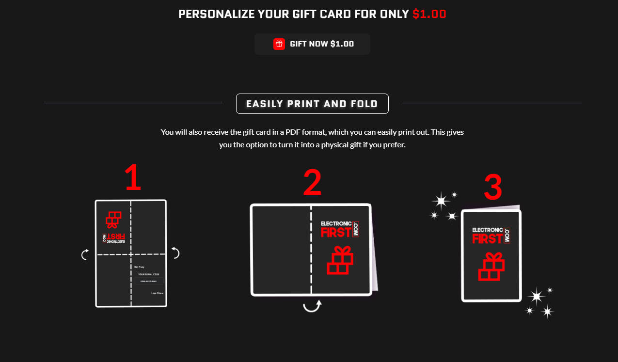 Choice of physical or digital card