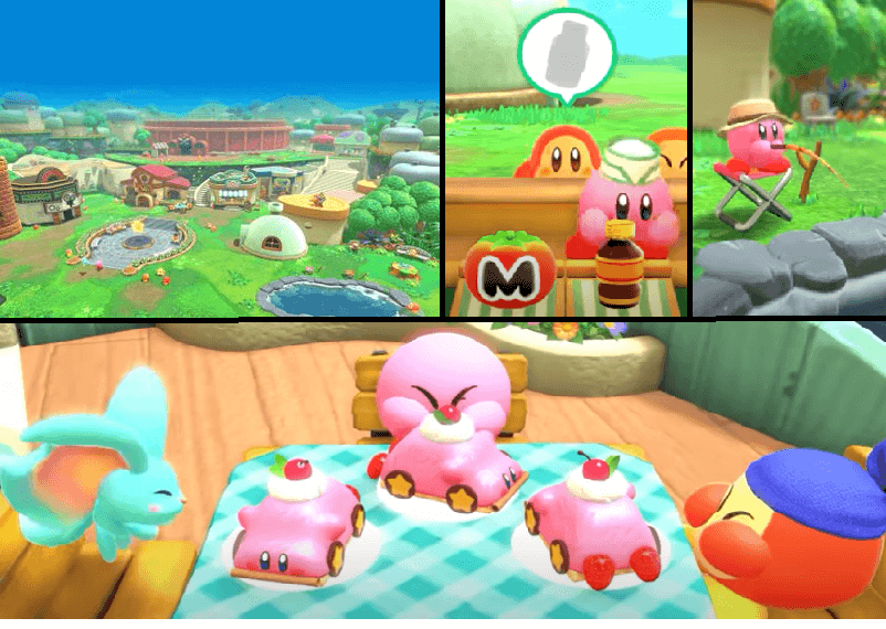 Kirby and The Forgotten Land Waddle Dee Town