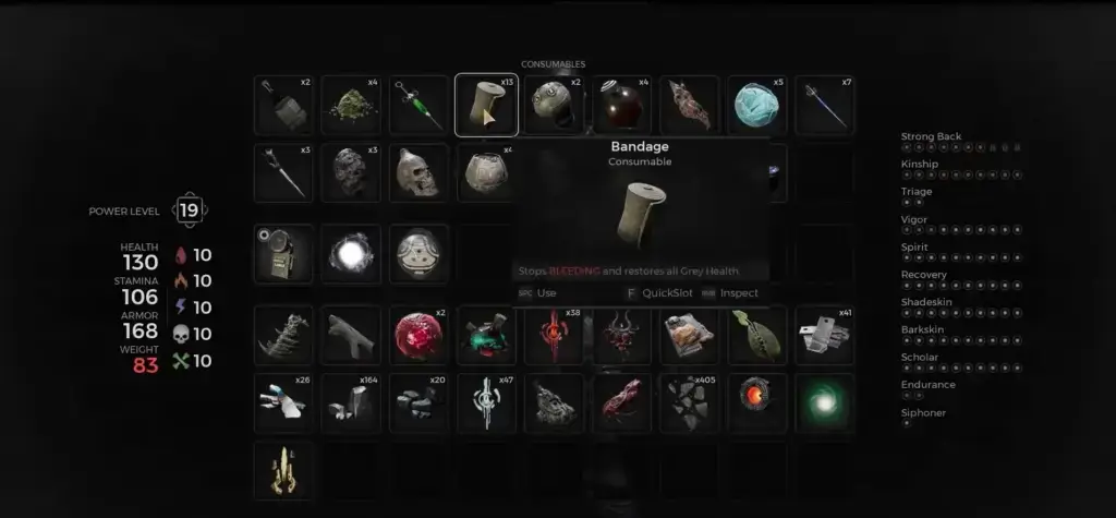 MAKE USE OF CONSUMABLES