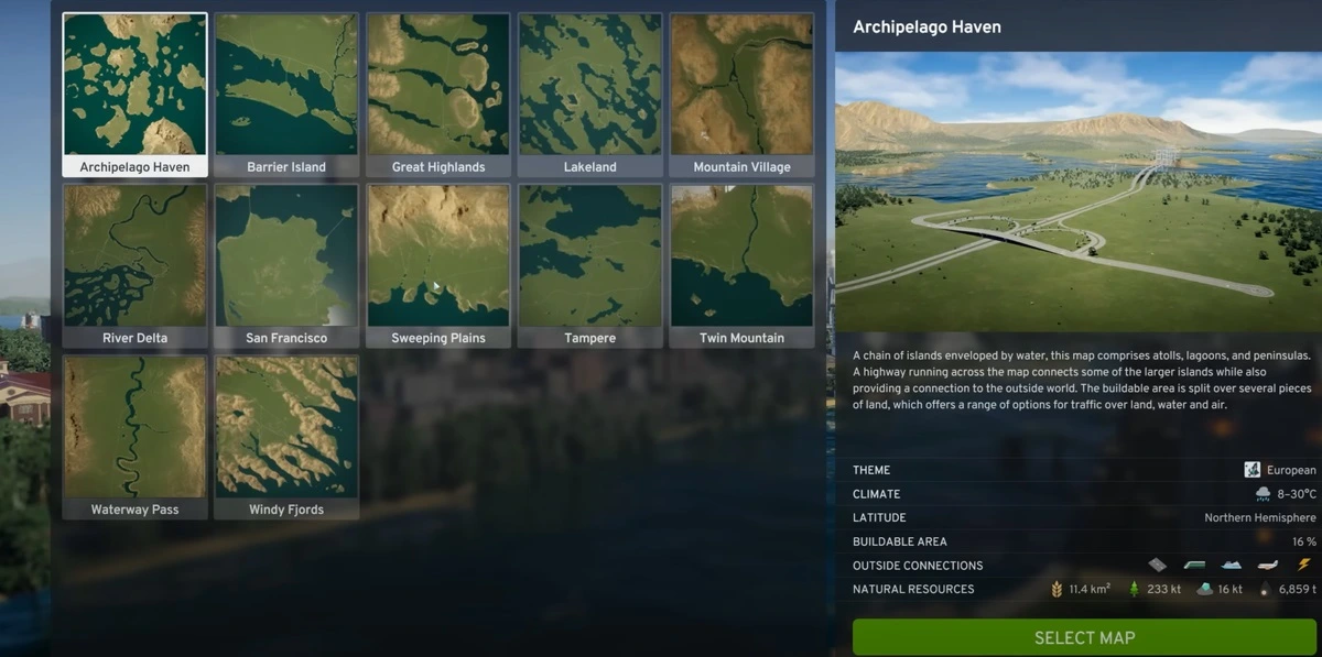 Cities Skylines 2 tips- Pick an Appropriate Map