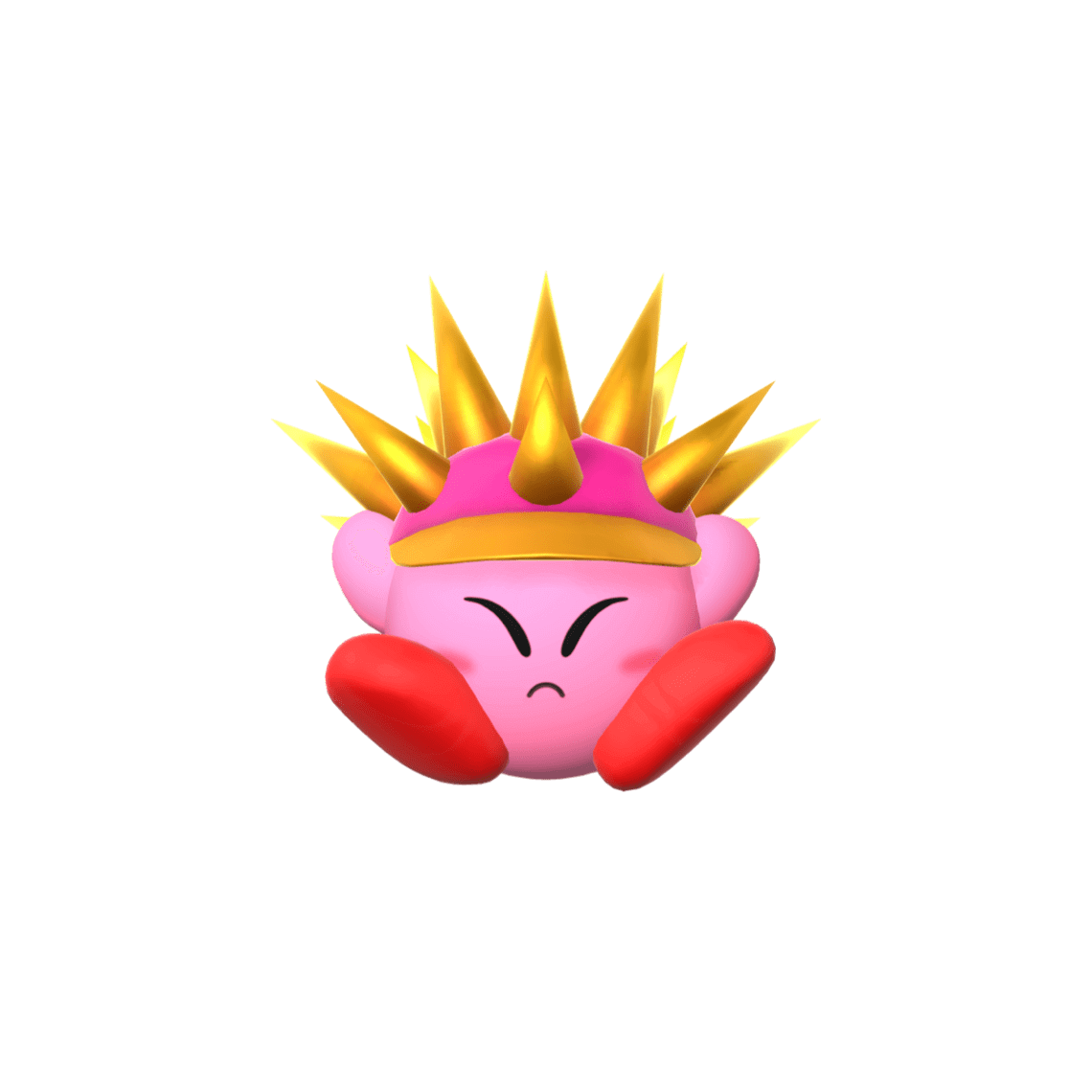 Kirby can shoot out spikes