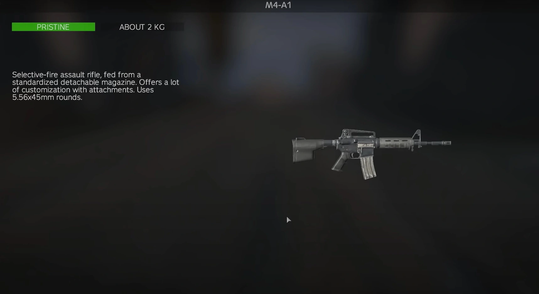 Obtaining an M4A1