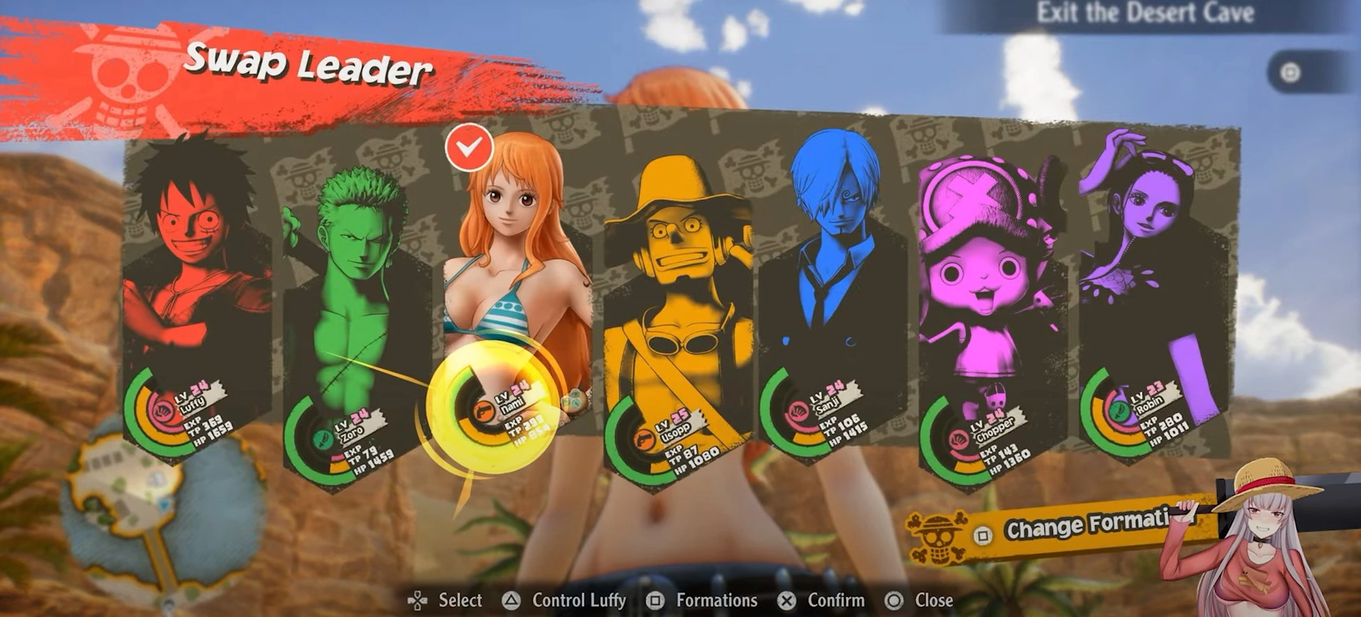 One Piece Odyssey How to Change Character
