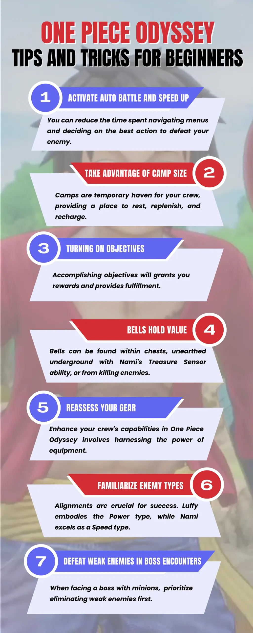 One Piece Odyssey Tips and Tricks 