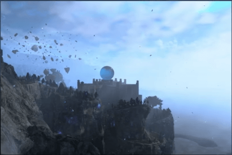 Forspoken: Structure on the edge of the mountain