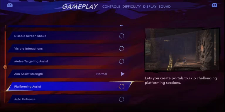 Prince of Persia: The Lost Crown- Platforming Assistance