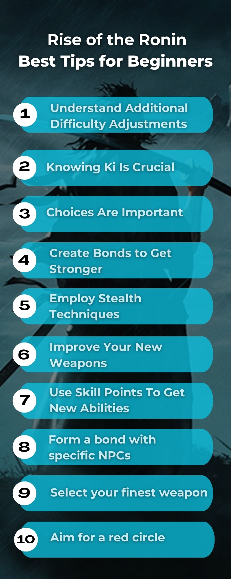 Rise of the Ronin Tips for Beginners