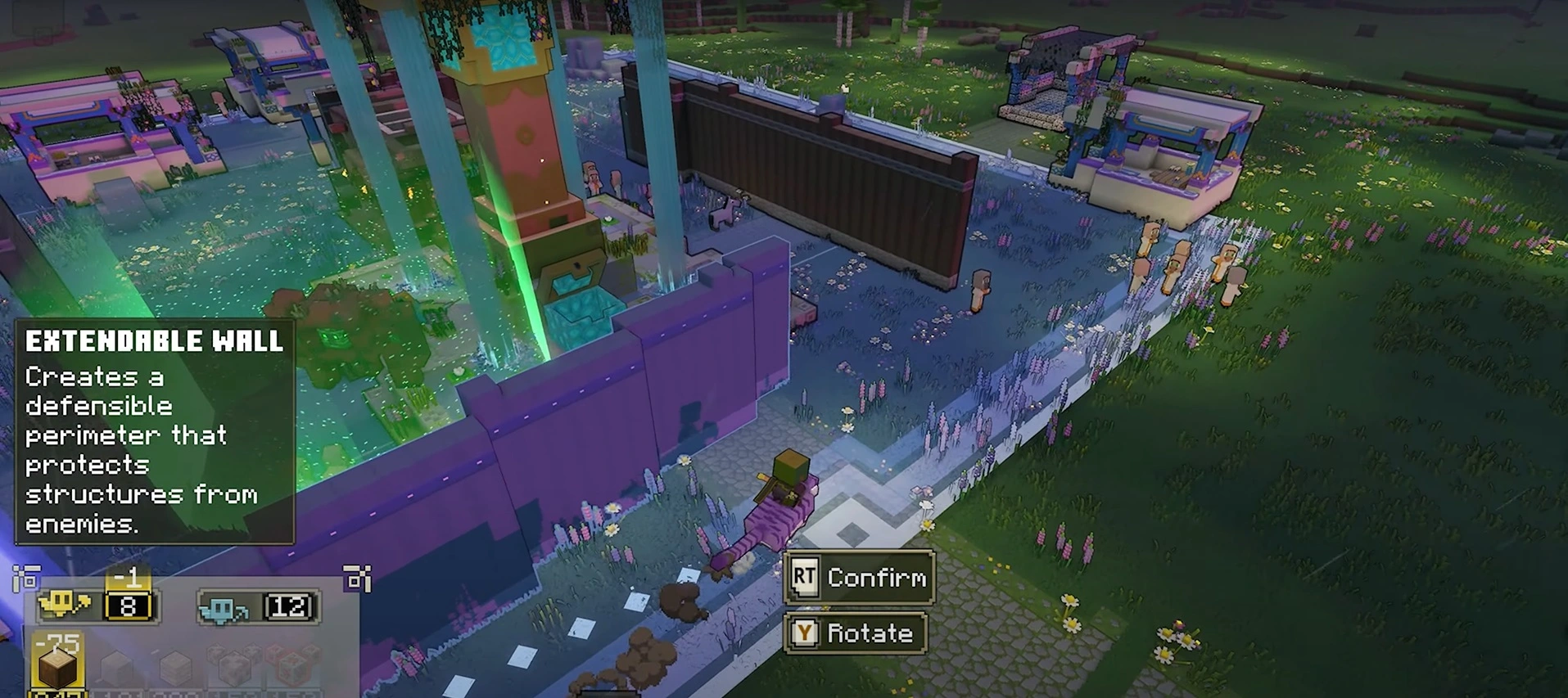 Seek refuge behind fortified walls