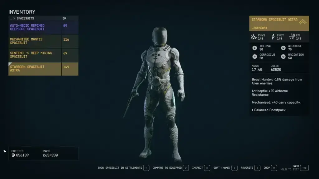 Starborn Spacesuit Astra