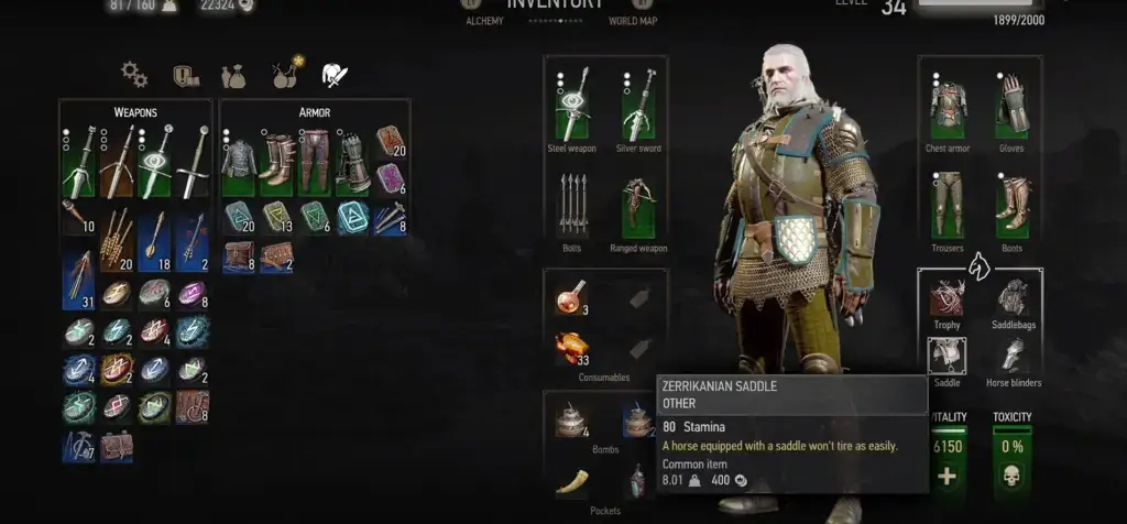 To expand the capacity of your inventory, consider acquiring a saddlebag for Roach