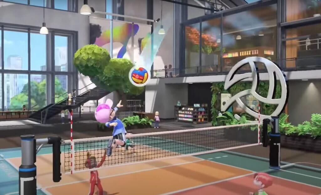 Tips in Nintendo Switch Sports- Quick Spike is used