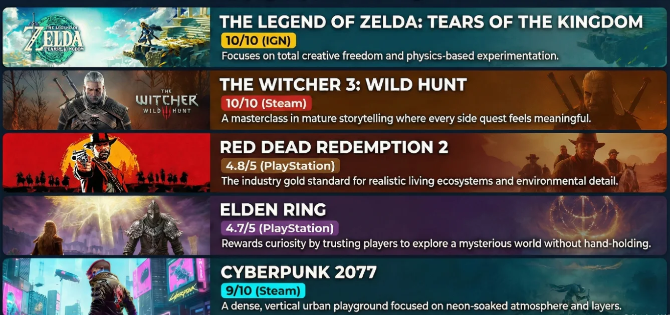 Top Open Worlds Games You Can Play Today